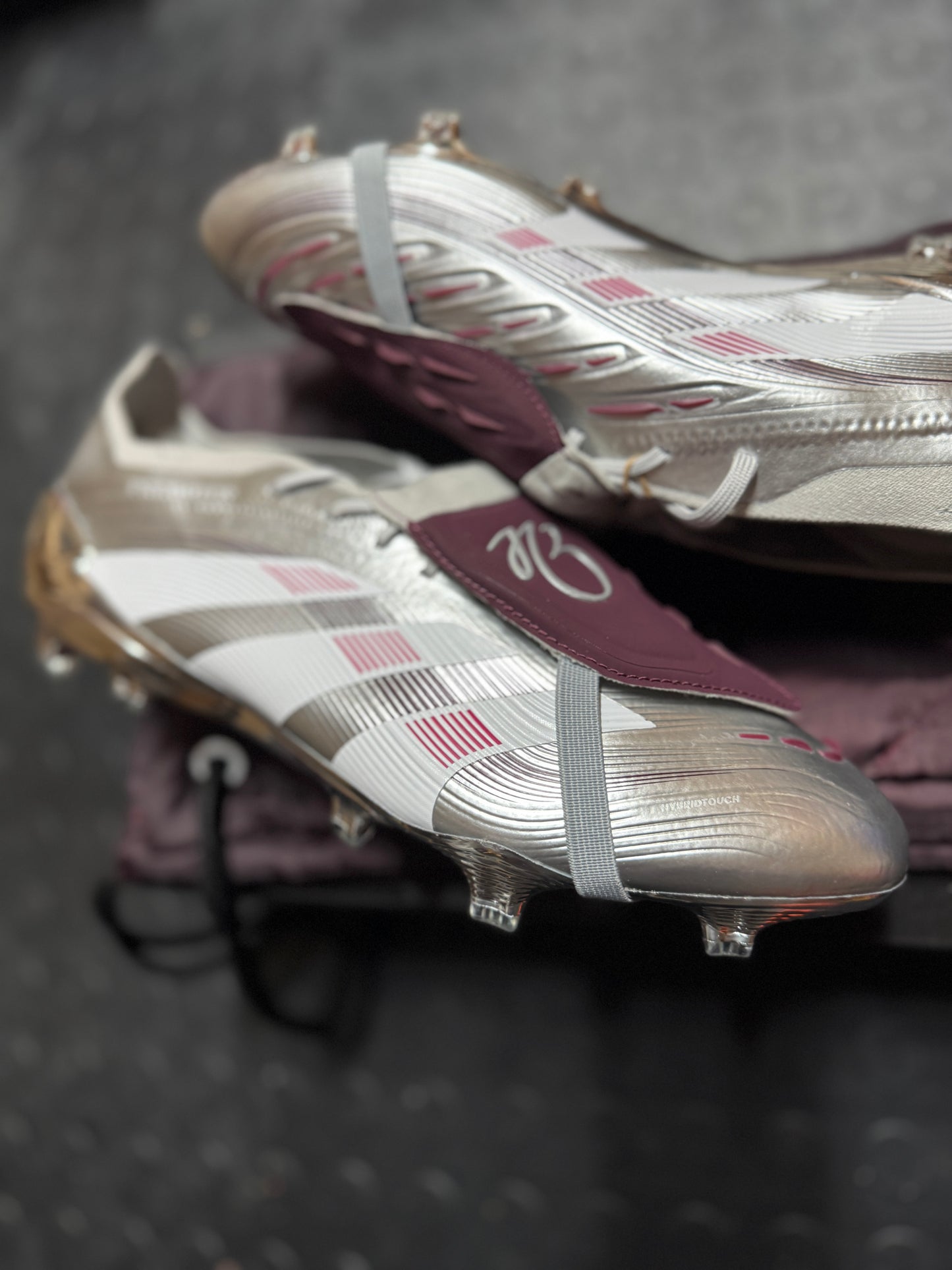 Adidas Predator Elite FT ‘Bellingham’ FG - Silver / Maroon