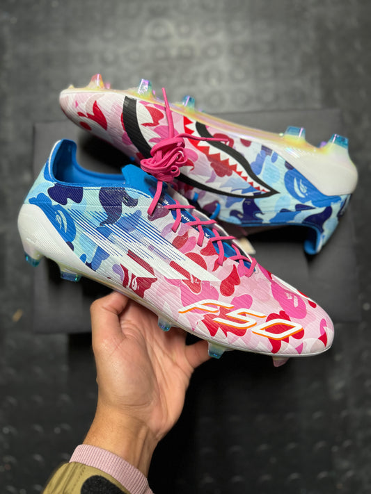 Adidas F50 Elite FG X Bape - Pink / Blue