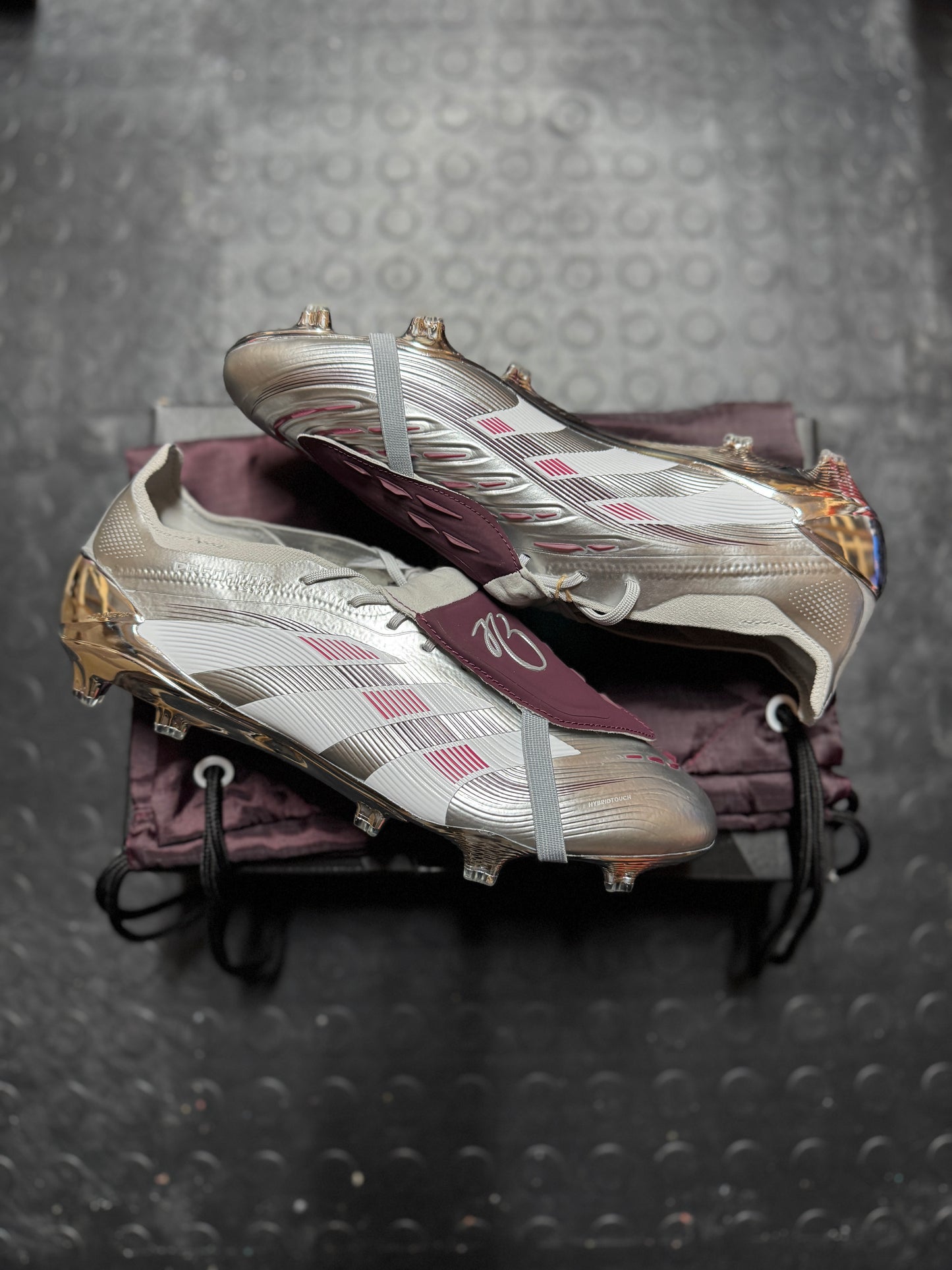 Adidas Predator Elite FT ‘Bellingham’ FG - Silver / Maroon