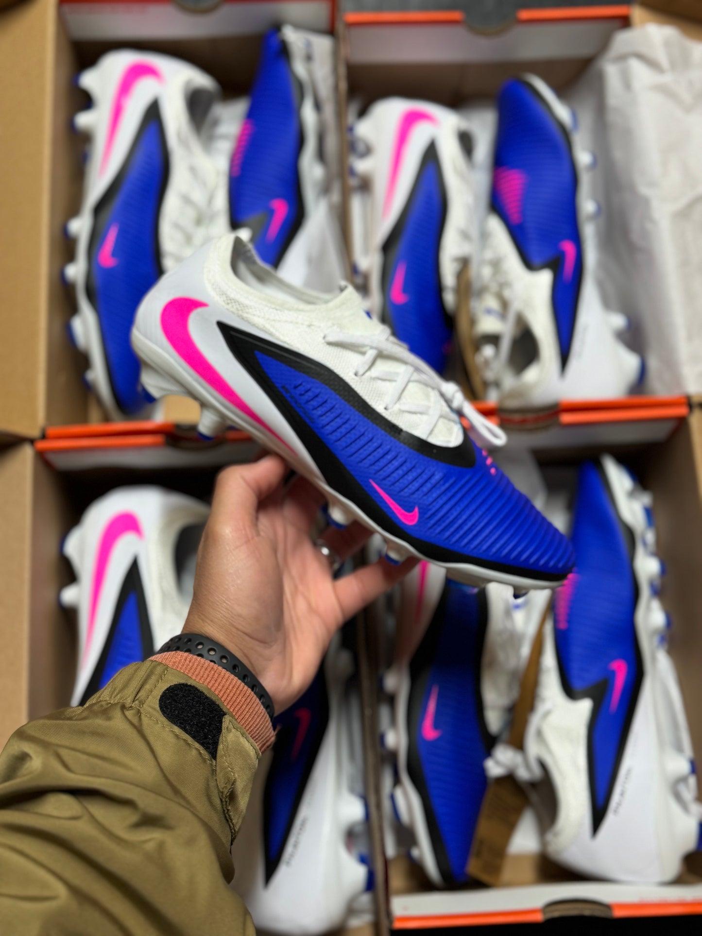 Nike Phantom 6 Pro FG - White / Blue