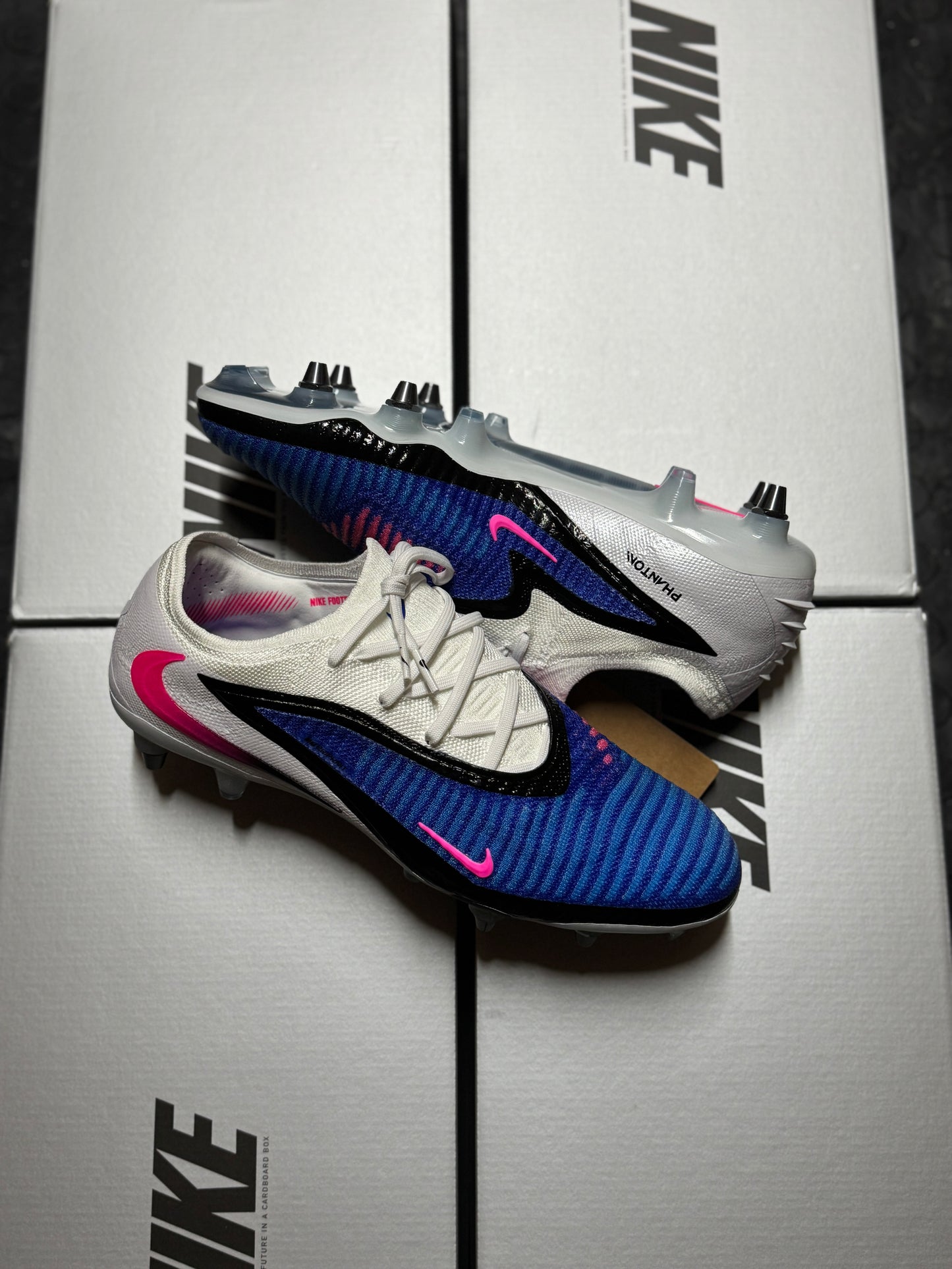 Nike Phantom 6 Elite Sg-Pro - White / Blue