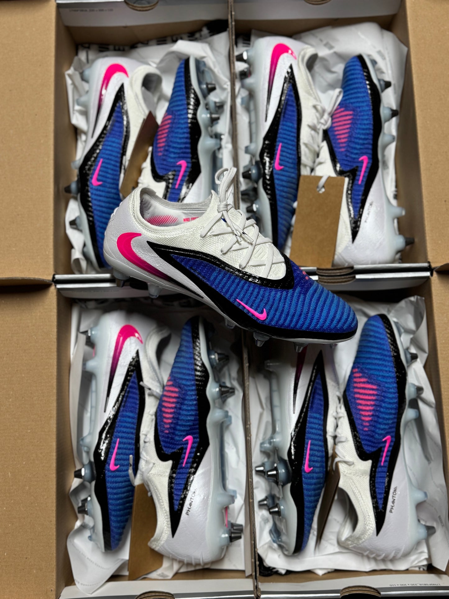 Nike Phantom 6 Elite Sg-Pro - White / Blue
