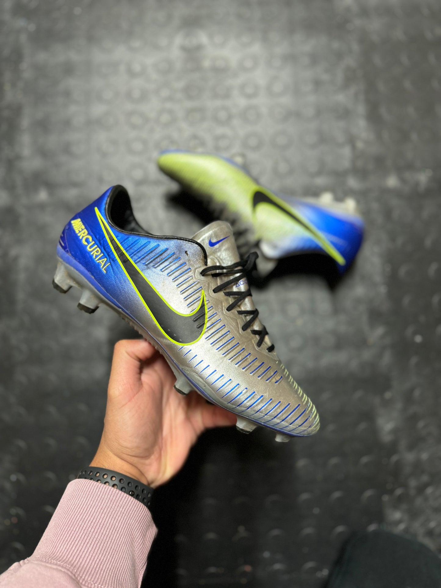 Nike Mercurial Vapor 11 ‘NJR’ Elite FG - Silver / Blue