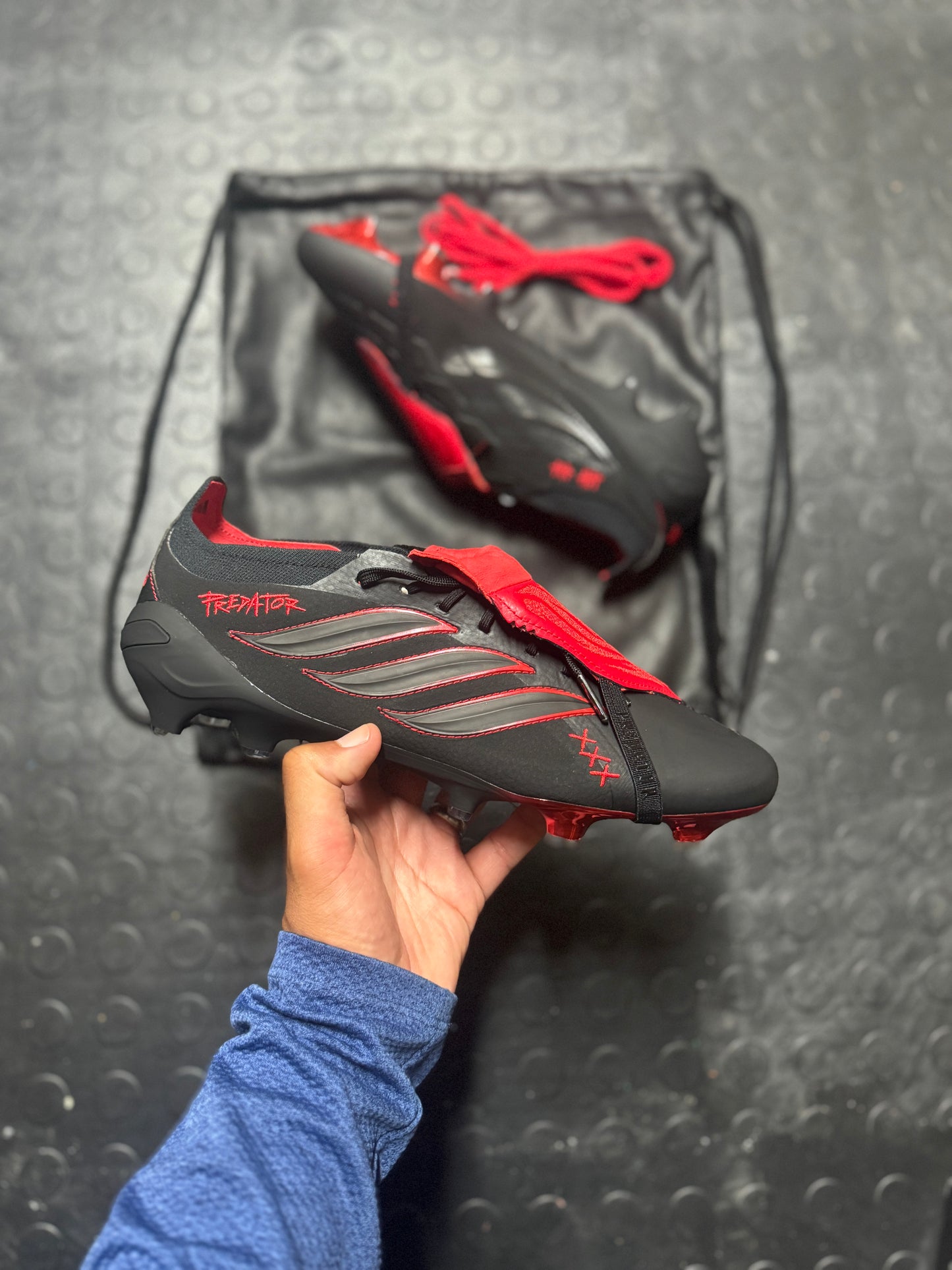 Adidas Predator FT Leather Elite FG - Black / Red