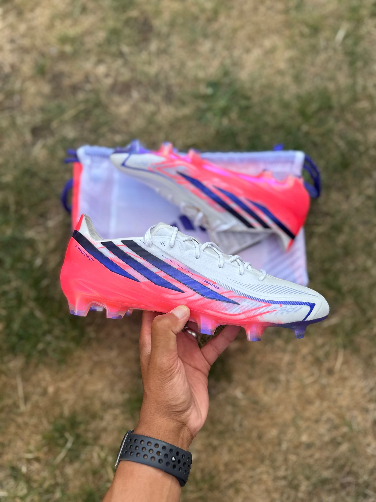 Adidas F50 Hyperfast Elite FG - White / Pink