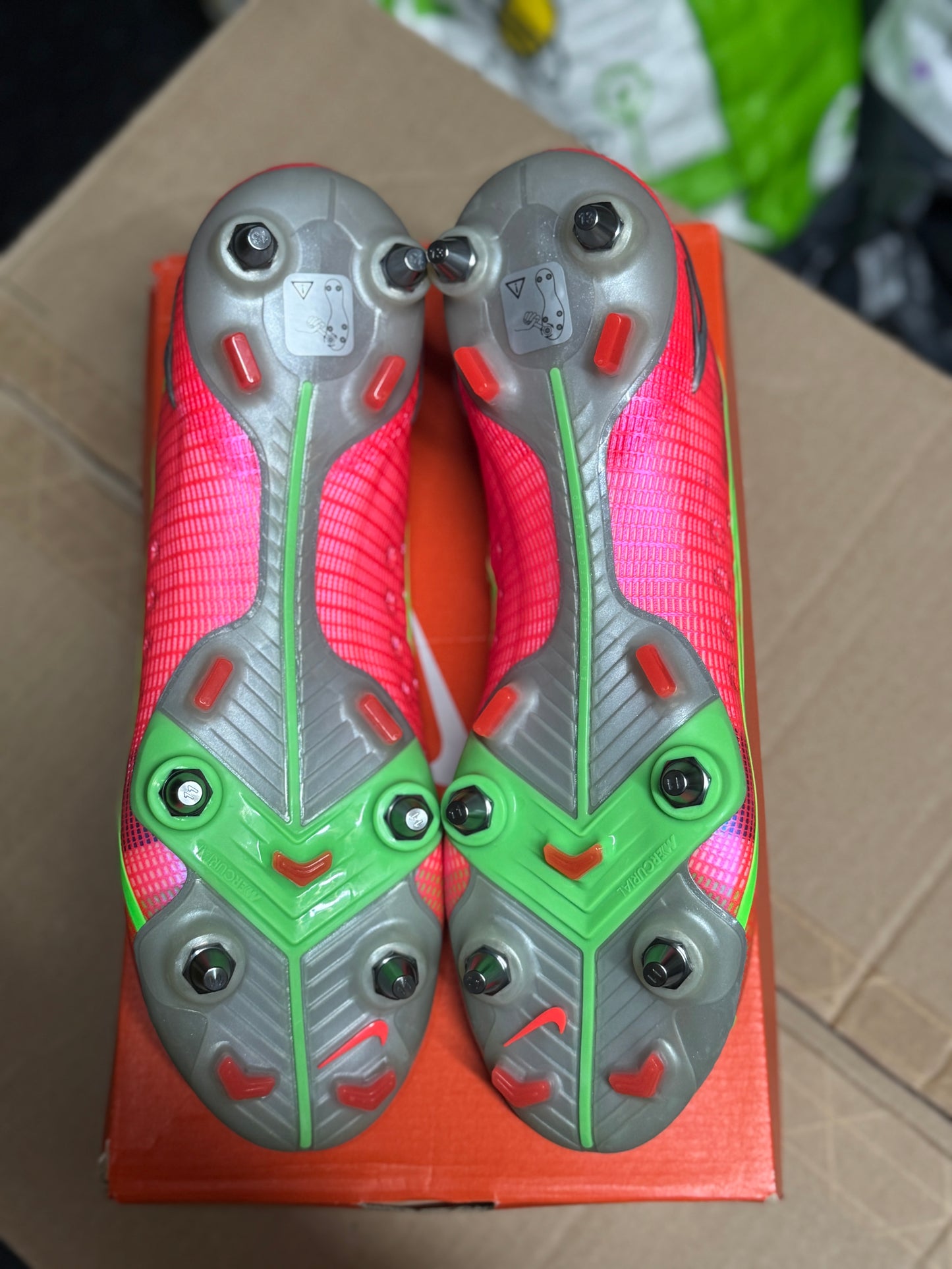 Nike Mercurial Vapor 14 Elite SG-Pro - Pink / Green
