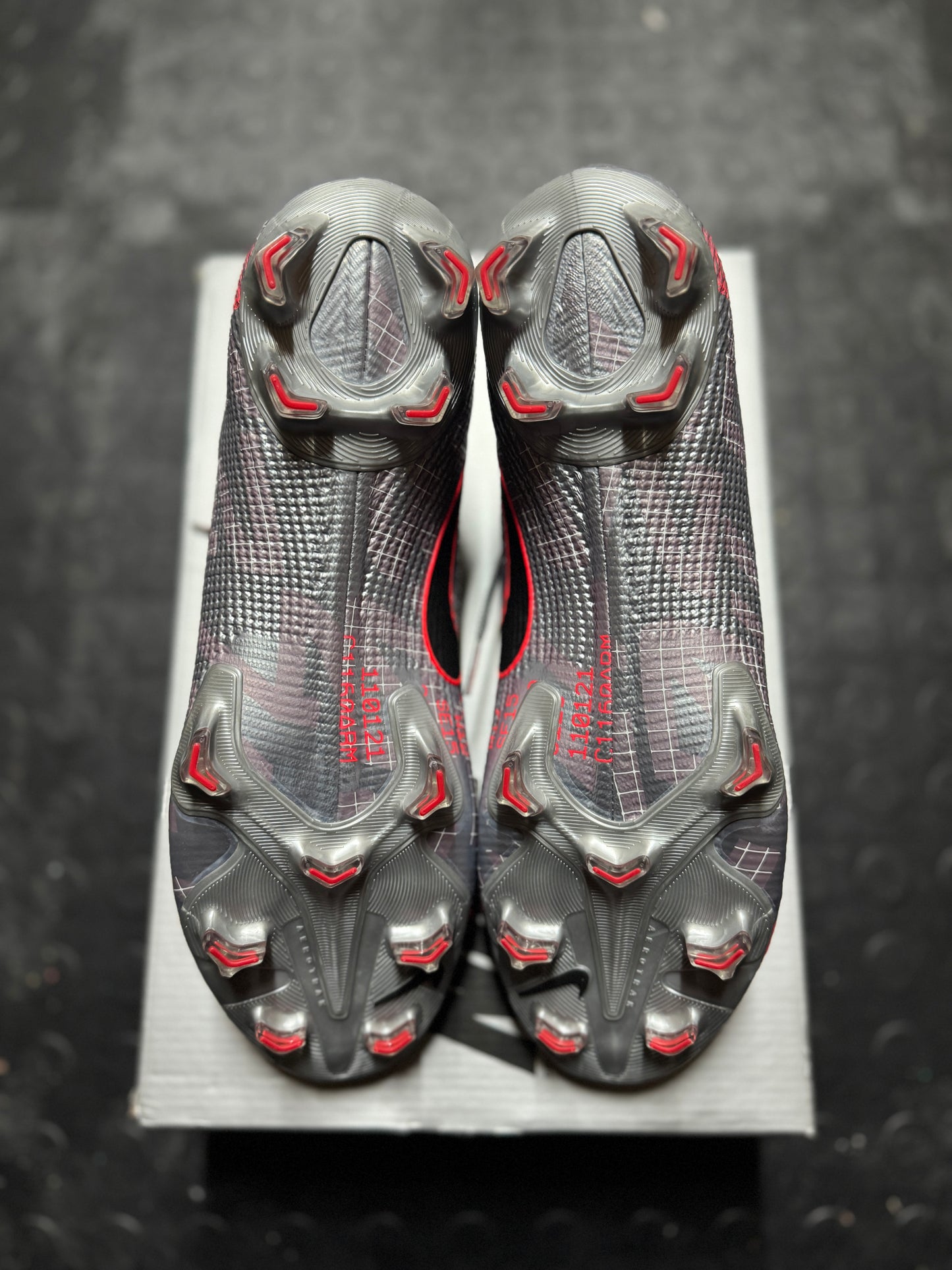 Nike Mercurial Superfly 7 Elite FG - Silver / Red