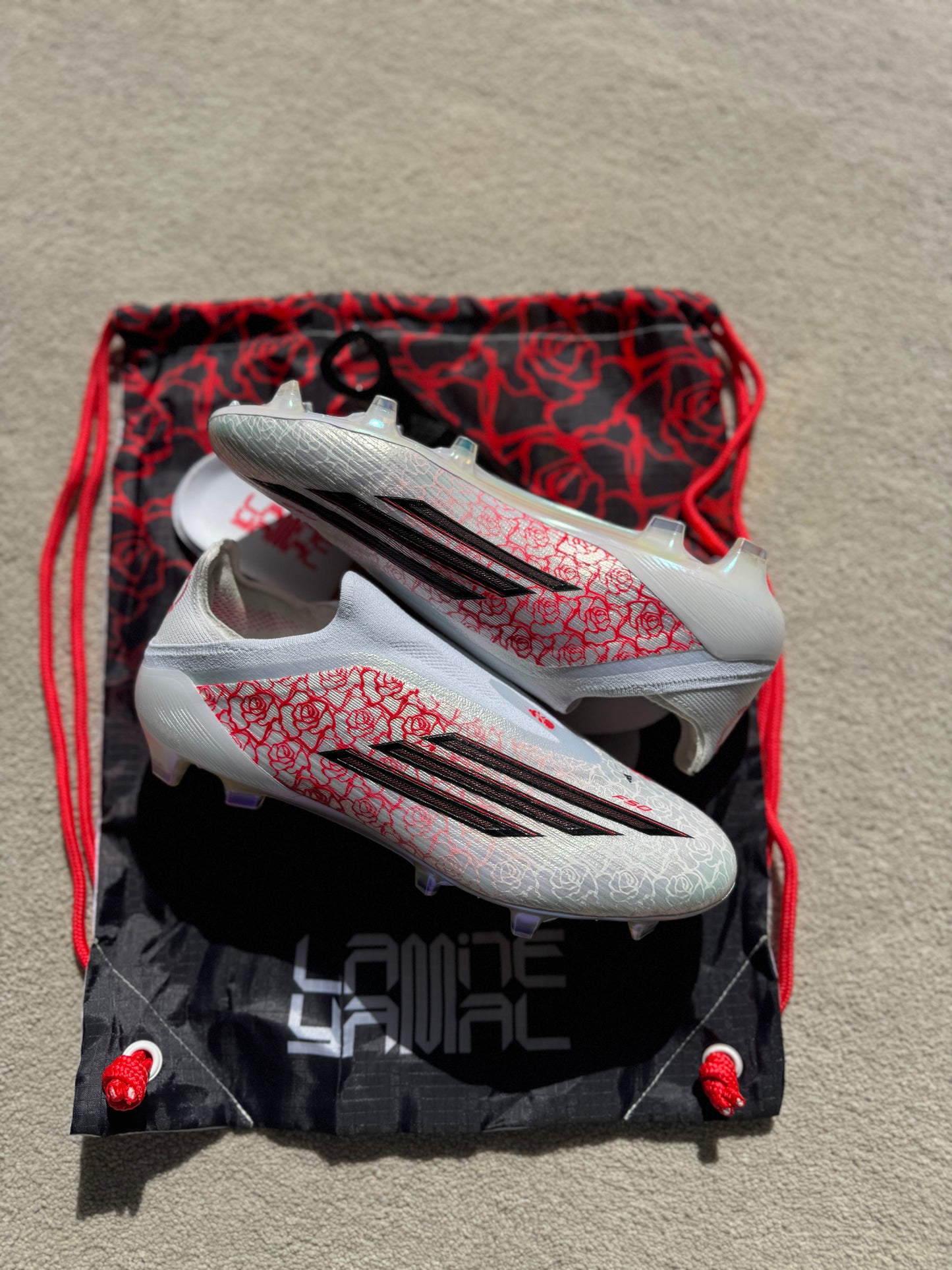 Adidas F50 Elite ‘Heartbreaker’ FG Lamine Yamal - White / Red