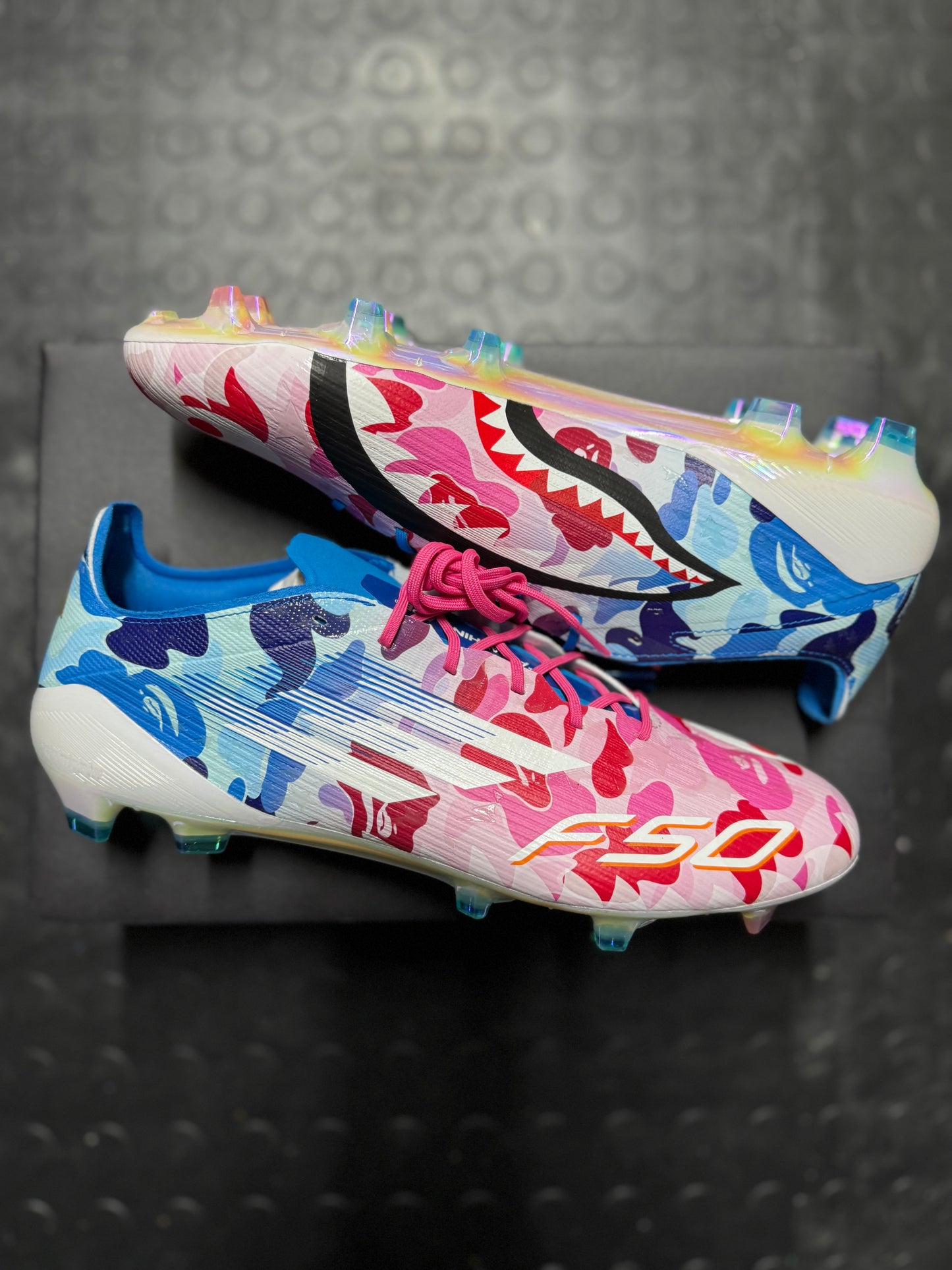 Adidas F50 Elite FG X Bape - Pink / Blue