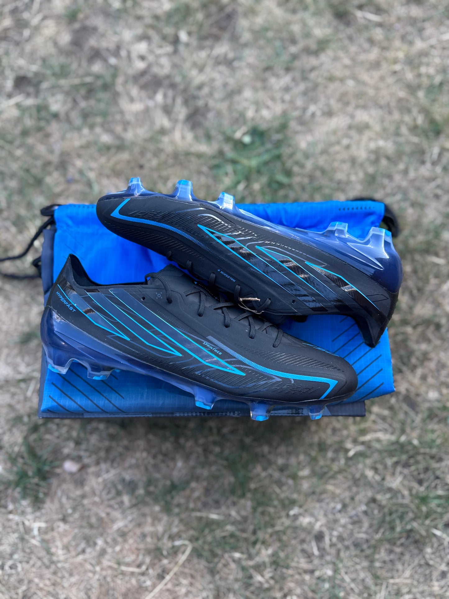 Adidas F50 Hyperfast Elite FG - Black / Blue