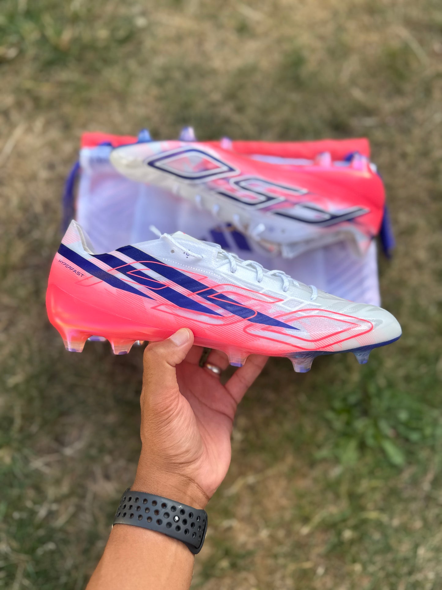 Adidas F50 Hyperfast Evo Elite FG - White / Pink