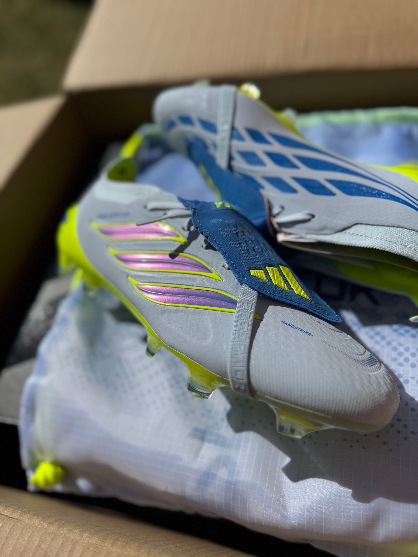 Adidas Predator FT Elite FG - Grey / Blue