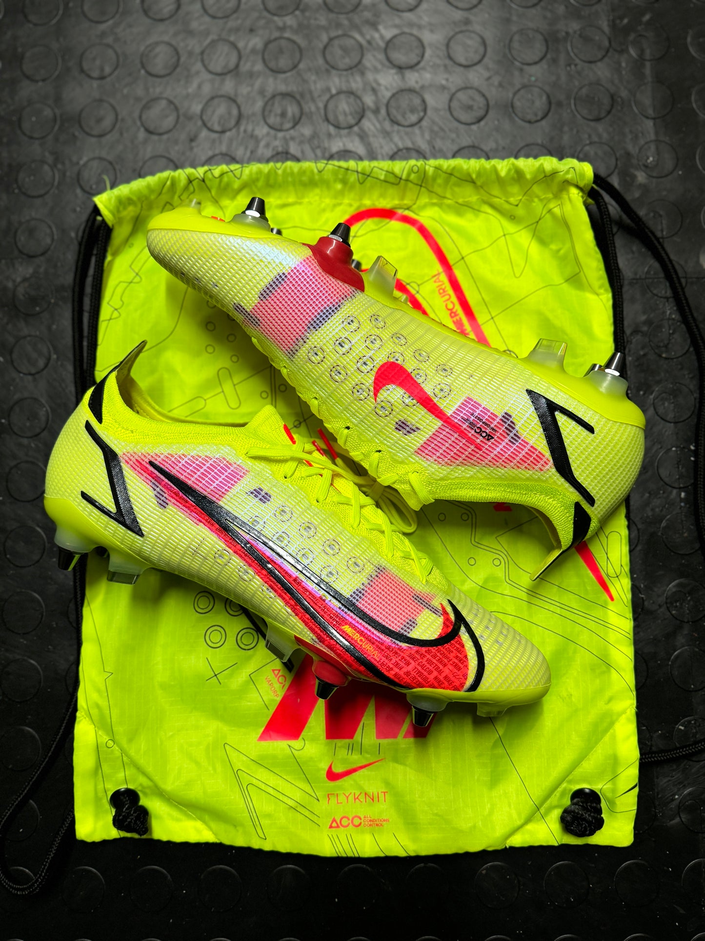 Nike Mercurial Vapor 14 Elite SG-Pro - Volt / Red