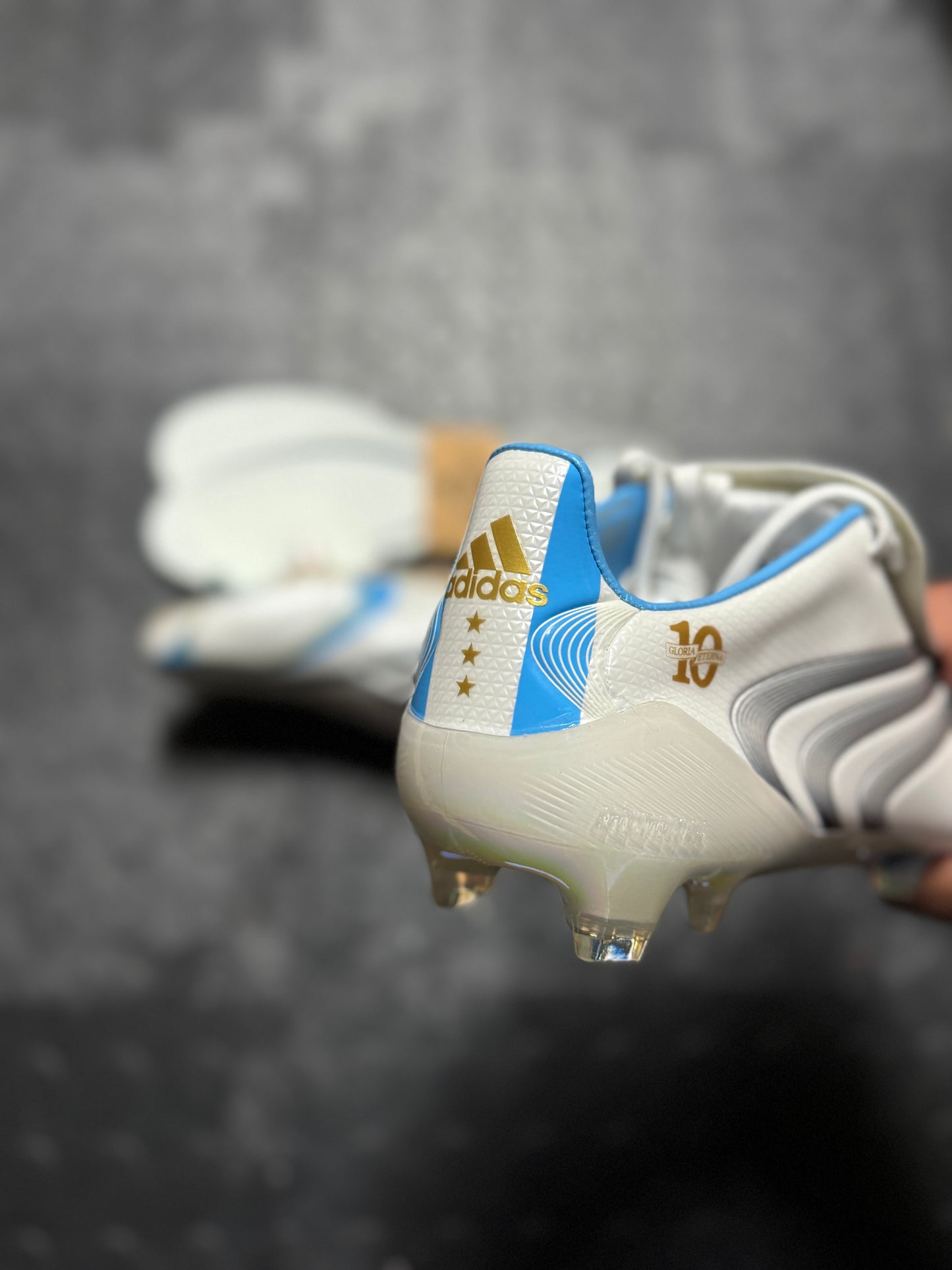 Adidas F50 Elite x Tunit FG - White / Blue