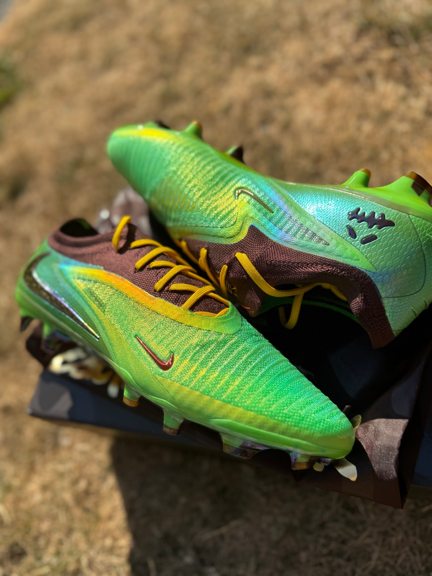 Nike Phantom 6 Elite x Travis Scott FG - Green / Brown