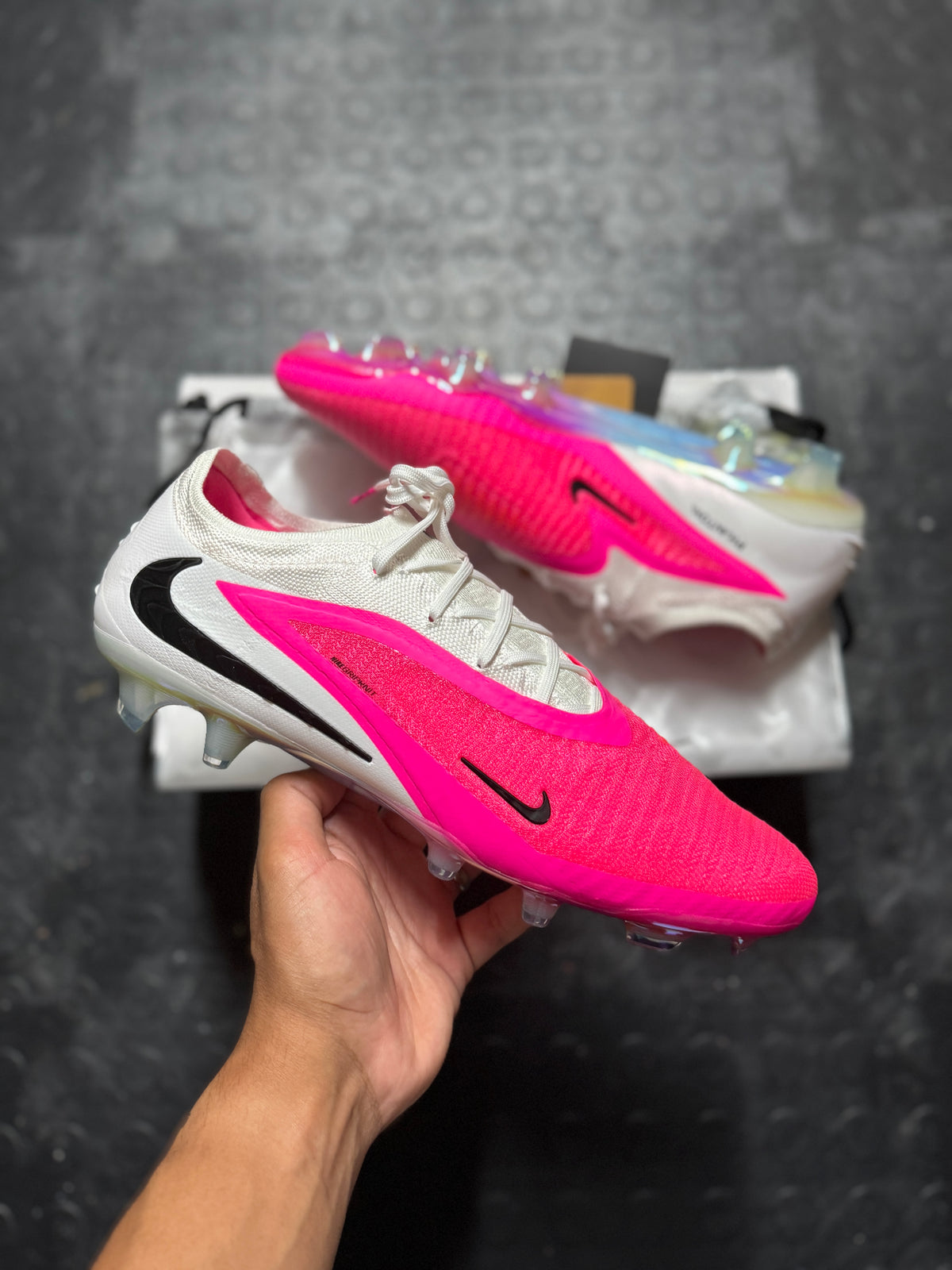 Nike Phantom 6 Elite FG - Pink / White