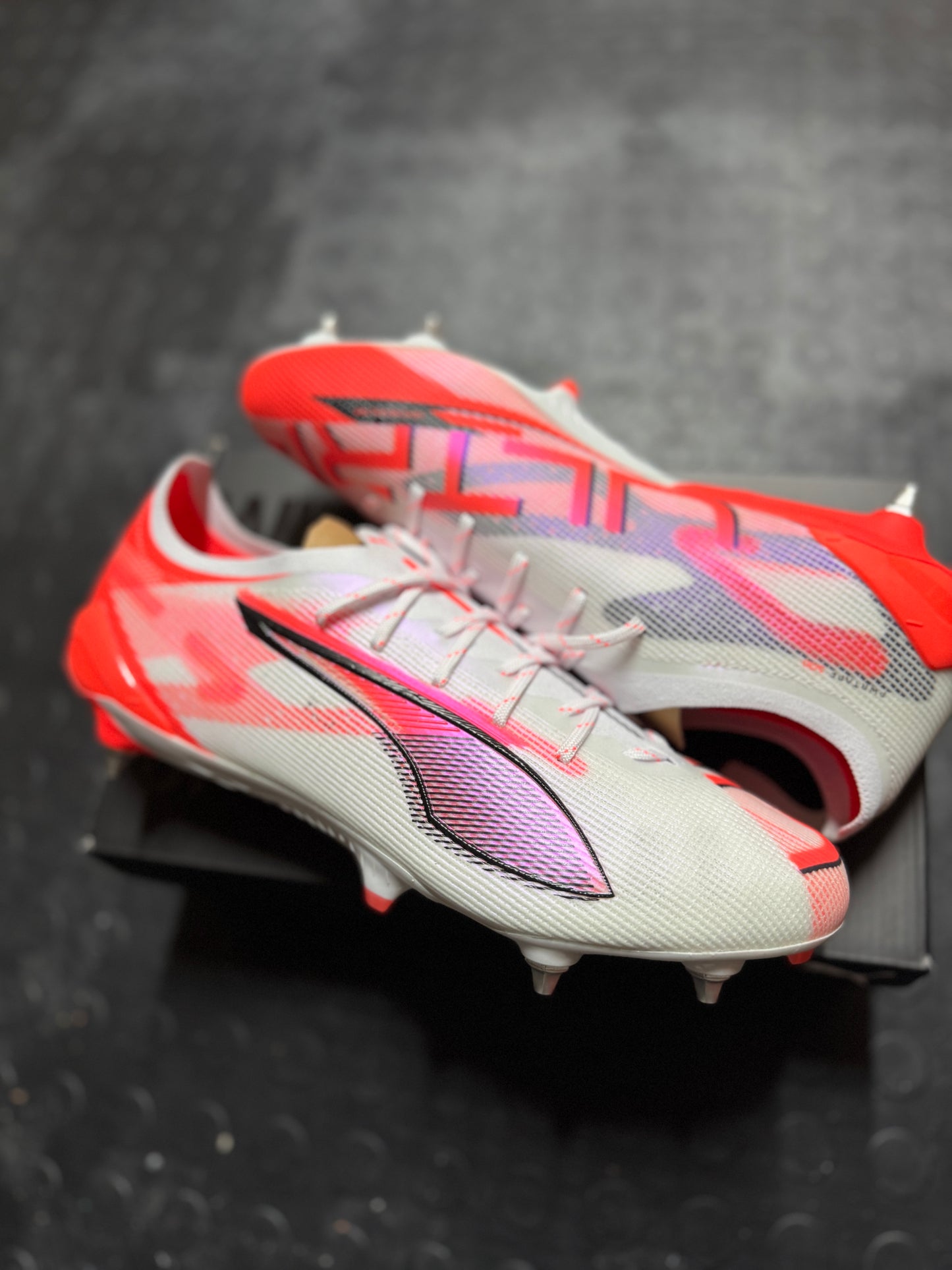 Puma Ultra 6 Ultimate SG UK 9.5 - White / Orange