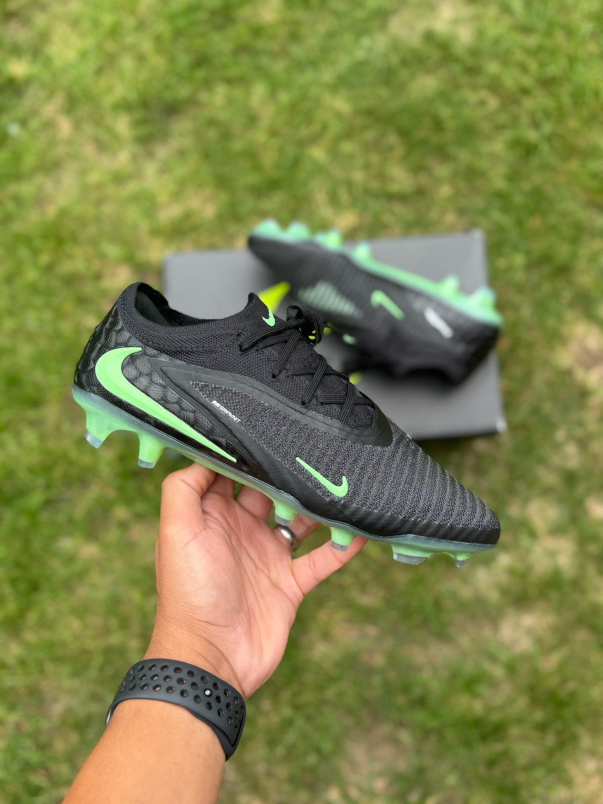 Nike Phantom 6 Elite FG - Black / Green